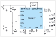 多功能 LED 驅動器可使用高于或低于 LED 燈串電平的輸入電壓