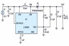 如何選擇升壓調節器／控制器IC并使用LTspice選擇外圍組件