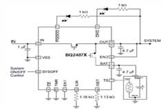 具有電源路徑管理的鋰電池1．5A線性充電器BQ2407X