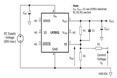 基于LP2951穩壓器的電壓控制方案
