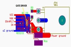 帶過流保護的低側柵驅動器PCB布局技巧