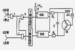 固態(tài)繼電器應(yīng)用電路之單相交流電機正反轉(zhuǎn)控制