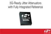 面向5G且完全集成參考時鐘的抖動衰減器簡化高速網(wǎng)絡(luò)時鐘設(shè)計