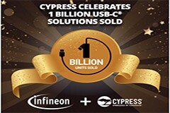賽普拉斯USB－C芯片出貨量突破10億片