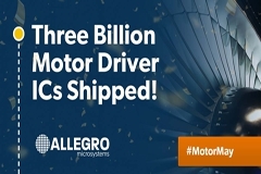 Allegro MicroSystems 實現30億顆電機驅動器出貨量