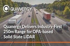 Quanergy基于光學相控陣的固態激光雷達傳感器提供業界首屈一指的250米探測距離