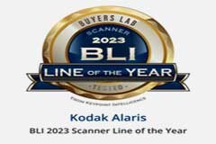 Kodak Alaris榮膺BLI 2023年度掃描儀產品線大獎