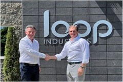 法蘭克·勒羅瓦（Franck Leroy），大東部地區(qū)主席，訪問(wèn)Loop Industries位于加拿大魁北克省特爾伯恩設(shè)施