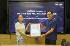 SGS為芯礪智能GP－NPU IP產(chǎn)品頒發(fā)ISO 26262 ASIL－B Ready證書