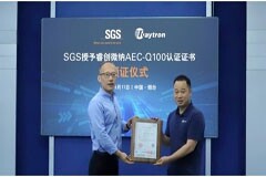 SGS授予睿創微納AEC－Q100認證證書