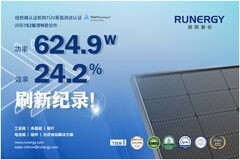 刷新行業(yè)記錄：潤陽N型組件功率624.9W 組件效率24.2%