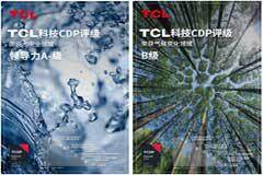 踐行可持續(xù)發(fā)展,引領(lǐng)綠色未來(lái) TCL科技榮獲CDP水安全領(lǐng)域領(lǐng)導(dǎo)力級(jí)別（A－）評(píng)分