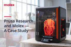Molex與3D打印領(lǐng)軍企業(yè)Prusa Research攜手合作， 支持其在3D打印領(lǐng)域的快速發(fā)展