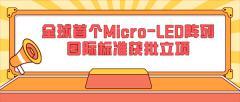 維信諾參股子公司牽頭，全球首個Micro－LED陣列國際標準立項