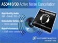 Austriamicrosystems推出有源噪聲抑制芯片AS3410/3430 