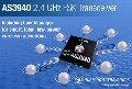 Austriamicrosystems推出2.4 GHz多通道頻移鍵控收發器AS3940
