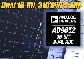 ADI推出16位、310 MSPS、雙通道模數轉換器