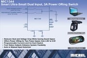 麥瑞半導(dǎo)體推出采用小尺寸2mm x 2mm QFN封裝的3A電源ORing智能開關(guān)MIC1344