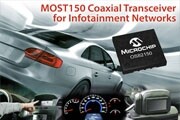 Microchip推出新型MOST150同軸收發器