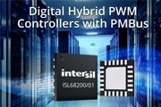 Intersil推出帶PMBus接口的數(shù)字混合PWM控制器
