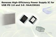瑞薩電子推出支持USB PD2．0及3．0標準下的供電電源IC
