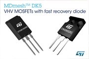 意法半導體新款的MDmesh MOSFET內置快速恢復二極管