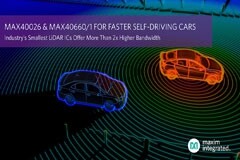 Maxim發布業界最小的LiDAR IC，帶寬提高2倍以上，加速自動駕駛汽車平臺設計