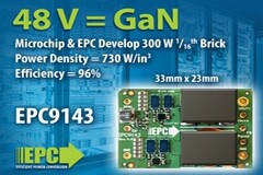 EPC聯手Microchip推出DC／DC轉換器演示板，顯著提高功率密度
