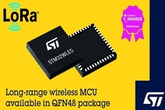 STM32WLE5 無線系統芯片系列推出48引腳封裝，擴展LoRa應用范圍
