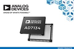Analog Devices AD7134精密無混疊ADC在貿(mào)澤開售 為高性能測試和測量提供支持