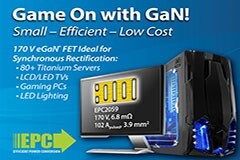 EPC推出170 V eGaN FET，實現優越同步整流，極具成本效益