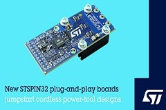 簡化無線電動工具開發，ST即插即用STSPIN32原型板問市