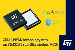 意法半導體加入ZETA聯盟，推廣新興遠距離IoT連接標準