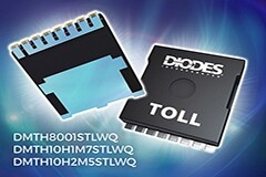 Diodes Incorporated 目標電動汽車產品應用推出高電流 TOLLMOSFETs