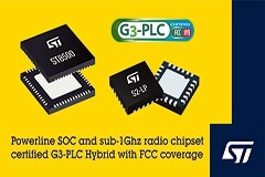 意法半導體擴大智能表計通信連接功能，G3－PLC Hybrid雙模芯片組獲FCC認證