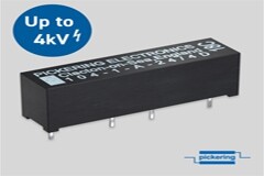 Pickering Electronics 提升了熱賣的104 系列高壓舌簧繼電器的截止電壓規(guī)范