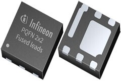 英飛凌推出采用PQFN 2x2封裝的OptiMOSTM 5 25 V 和 30 V功率MOSFET，樹立技術新標準