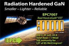 EPC推實現超低導通電阻的200V耐輻射晶體管，用于要求嚴格的航天應用