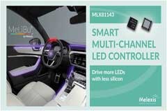 Melexis 發布車用 LED 驅動芯片 MLX81143，助力實現車內動態照明