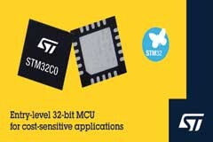 意法半導體發布STM32C0系列MCU 讓成本敏感的8位應用也能享受32 位性能