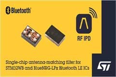 ST推出單片天線匹配IC，配合Bluetooth LE SoC和STM32無線MCU，讓射頻設計變得更輕松、快捷