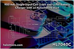 希荻微推出高精度鋰電池充電芯片—HL7040C
