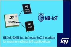 意法半導體發布超緊湊、低功耗、帶GNSS定位功能的NB－IoT工業級模塊