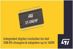 意法半導體ST－ONE系列USD PD控制器功率提高到140W 