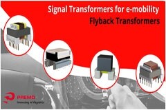 普萊默推出了FLYT－004和FLYT－005產品的變壓器擴展系列，是專為車載充電器設計的準諧振反激模式產品