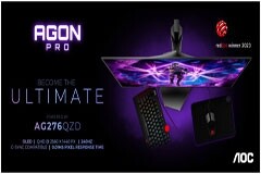 AGON by AOC 推出全新 AGON PRO AG276QZD 26．5”O(jiān)LED 電競顯示器