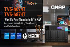 QNAP Ƴȫ׿ Thunderbolt 4 NAS TVSh674T/TVSh874Td 12  Intel Core i5i7i9 ̎