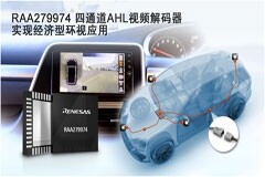 瑞薩推出全新四通道視頻解碼器，助力車載攝像頭實(shí)現(xiàn)經(jīng)濟(jì)型環(huán)視應(yīng)用