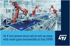 意法半導體推出高性能、高能效、節省空間的36V工業級和汽車級運算放大器