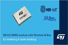 ST發布面向表計及資產跟蹤應用的高適應易連接雙無線IoT模塊